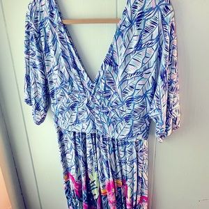 Lilly Pulitzer Short Sleeve Jungle “Wrap” Dress